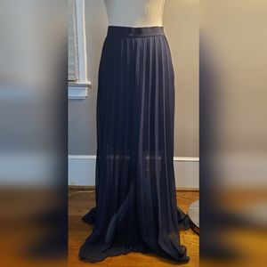 Ann Taylor pleated maxi skirt